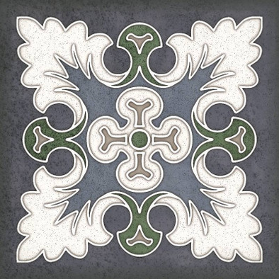 Декор Smalto Decor 1 Blu 15х15 Керлайф матовый керамический 924211