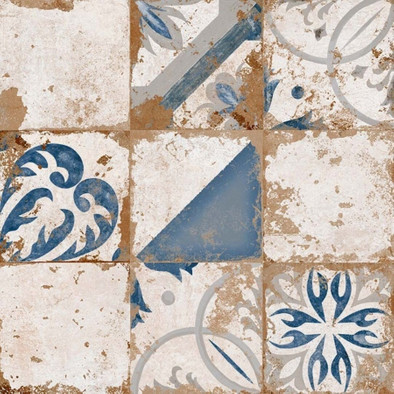 Керамогранит Memory 7 Azul Brillo 58х58 El Molino полированный, рельефный (рустикальный) универсальная плитка 78901606