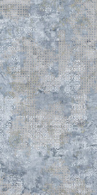 Керамогранит Rug Blue Natural 49.75х99.5 Aparici Ceramicas матовый универсальная плитка