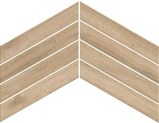 Декор Fusion Oak Natural Chevron 7.5х45 Atlas Concorde керамогранит матовый 600010002448
