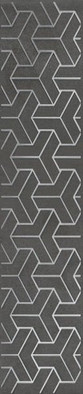 Бордюр AD/D569/6400 Ломбардиа Антрацит 5.4х25 Kerama Marazzi матовый керамический