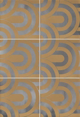 Декор Vives Hanami Takada Caramelo Plata 23x33.5 керамический