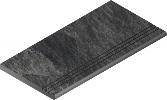 Ступень фронтальная Материя X2 Titanium Grad.Round Grip 30x120 керамогранит антискользящая (grip) Italon x2 620040000203