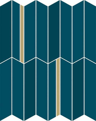 Мозаика Blue Glossy Mos Infinity керамика 30.7х38.7 см глянцевая, синий 600110000972