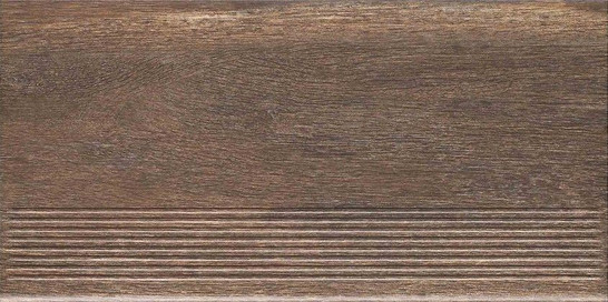 Ступень фронтальная Hazard Brown Простая 30х60 матовая