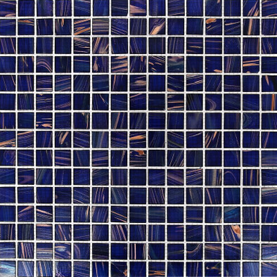 Мозаика Imagine Lab GL45020 стекло 32.7х32.7 см глянцевая чип 23х23 мм, синий