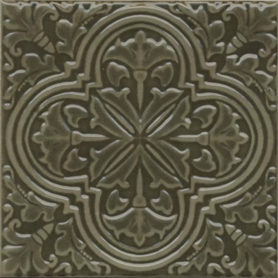 Декор KMD3STA002BN Фес Зелёный глянцевый 15x15x0,77 Kerama Marazzi керамический