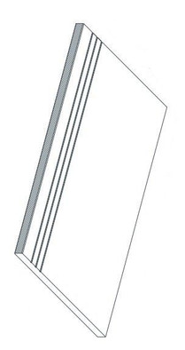 Ступень фронтальная Drift White Gradino Lineare 30x60 /Дрифт Вайт Ступень Линеаре антискользящая (grip), рельефная