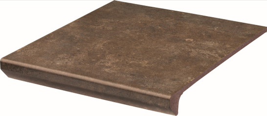 Ступень фронтальная Ilario Brown Kapinos Stopnica Prosta 29,5х32,8 клинкер матовая Paradyz Ceramika