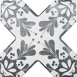 Керамогранит Cevica Beсolors Cross Dec. Stencil Navy 13.25х13.25 матовый