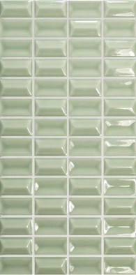 Настенная плитка 3D Bars Diamond Jade Gloss 12.5х25 Wow 3d, глянцевая, рельефная (структурированная) керамическая УТ-00048723