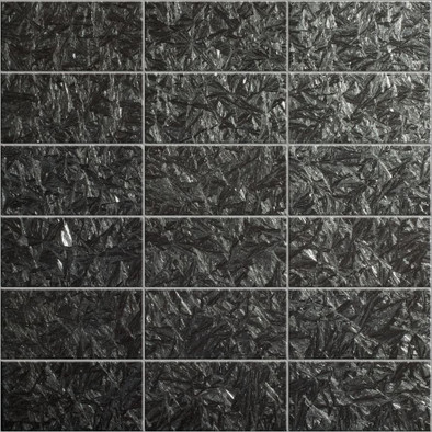 Мозаика Metallica Cristalli керамика 30х30 см Appiani глянцевая чип 50х100 мм, черный MTL 2009