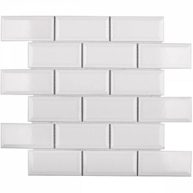 Мозаика Metro White Glossy 45х95 (AM81945) керамическая 28.8х29.4
