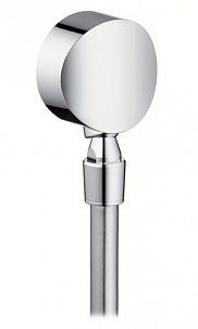 Шланговое подсоединение Hansgrohe FixFitt S с клапаном обратного тока и шарнирным соединением, хром