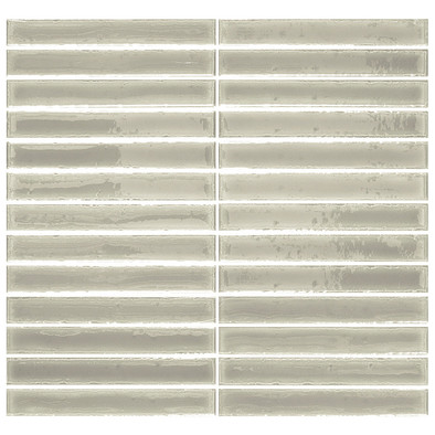 Мозаика Short Stick Camaleon керамика 28х30 см Amadis Fine Tiles глянцевая чип 20х150 мм, серый 8436552229422