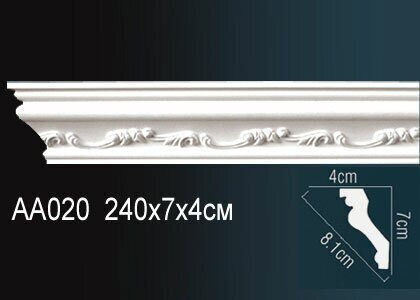 Перфект Карниз потолочный с рисунком AA020