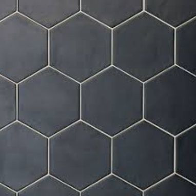 Напольная плитка Hexatile Negro Mate керамическая фото Напольная плитка Hexatile Negro Mate керамическая