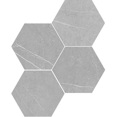 Керамогранит Petra Hexagon Grey (116985) 20х23 Wow глазурованный, матовый универсальный