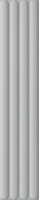 Настенная плитка Plinto Out Grey Matt 10.7х54.2 DNA Tiles матовая, рельефная (структурированная) керамическая 78803301