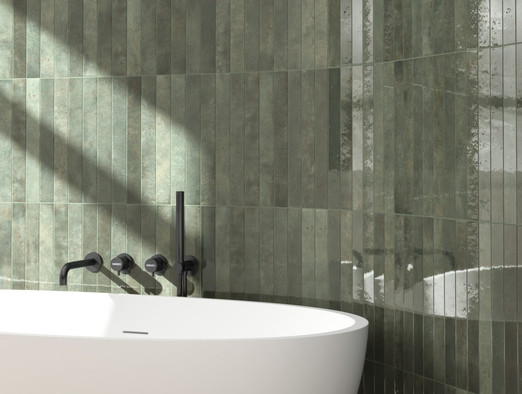 Керамогранит Verticale Oakmoss 5x40 Equipe глазурованный, глянцевый настенная плитка 31928