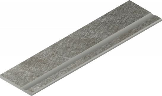 Керамогранит Magma Fog Bordo 30x120 Svasato Round Italon x2 структурированный бортик закругленный с выемкой 620090001302