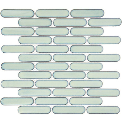 Мозаика Imagine Lab KSR3-MINT керамика 30х30 см матовая чип 23x98 мм, голубая