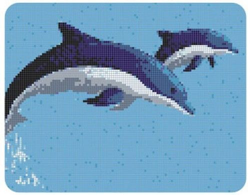 Мозаика F-223 стекло 200х200 см матовая, голубой, синий