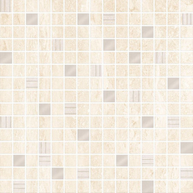 Мозаика 35 Lia 29,5х29,5 керамика 29.5x29.5 см глянцевая, бежевый, серый