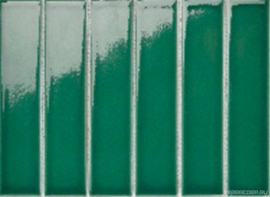Мозаика Porcelain mosaic Mosaic 4.5x19.5 Y45P338 Зеленая глянцевая керамогранит 19.5х28.8 см чип 45х195 мм