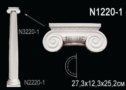 Полукапитель Полуколонны N1220-1 Перфект полиуретан