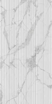 Настенная плитка Blanc Invisible Cane Ductile 60x120 Living Ceramics матовая, рельефная (структурированная) керамическая LV10071