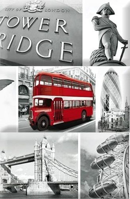 Панно Composicion London Calling B керамическое фото Панно Composicion London Calling B керамическое