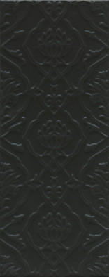 Настенная плитка 7230 Альвао Структура Черный Матовый 20х50 Kerama Marazzi керамическая