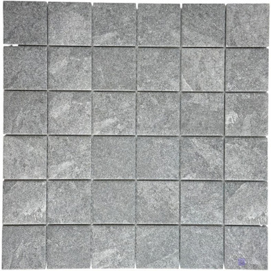 Мозаика Marble Mosaic Antislip Silver керамогранит 30.6х30.6 см антислип чип 48х48 мм серый