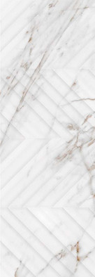 Настенная плитка Calacatta Grey Struttura Linea 24.2x70 Eletto Ceramica глянцевая керамическая 509231101
