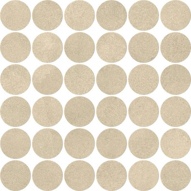 Мозаика Boost Expression Tan Mosaico Circle 32x32 керамогранит Atlas Concorde Italy матовая бежевый AYY4