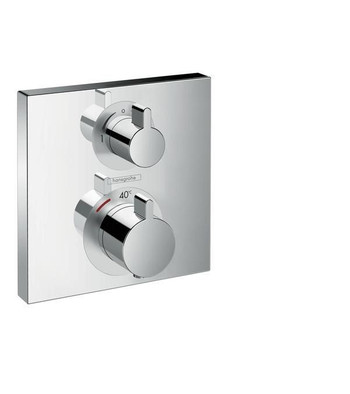 Термостат Hansgrohe Ecostat Square для душа с запорным/переключающим вентилем (внешняя часть)
