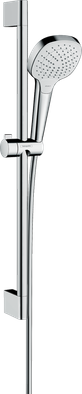 Душевой гарнитур Hansgrohe Croma Select E Vario, со штангой 65 см, белый/хром