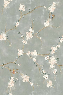 Декор RC5L Mixed Verde Decoro Fiori di Pesco Rett. 40x120 (A+B) Marazzi Ragno матовый керамический УТ-00028833