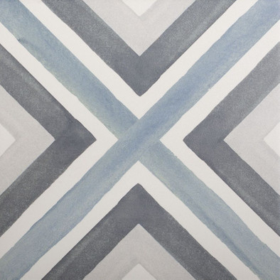 Керамогранит Aquarel Blue 20x20 универсальный матовый