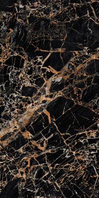 Керамогранит Maximvs Black and Gold Lux R 60x120 Versace полированный универсальная плитка G67584