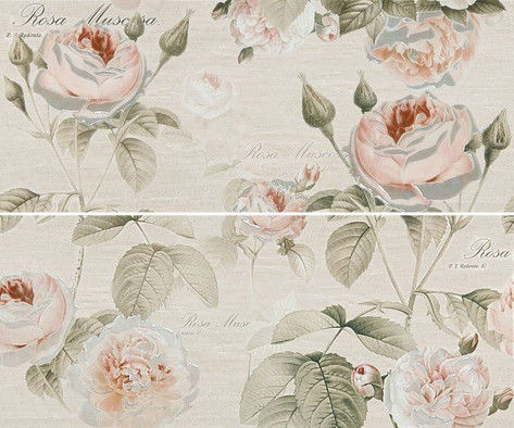 Панно Garden Rose Beige Panno 01 (2 Шт) керамическое