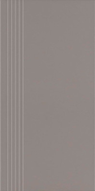 Ступень фронтальная Bazo Grys Stopnica Prosta Nacinana Monokolor Mat. 29,8x59,8 керамогранит матовая 5900144004146