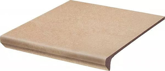 Ступень фронтальная Mattone Sabbia Beige Kapinos Stopnica Prosta B1a 30х33 клинкер матовая Paradyz Ceramika
