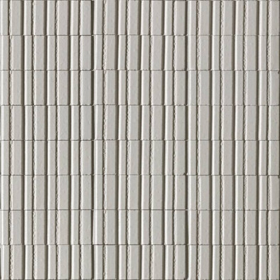 Декор RAEL Glacé Struttura 3D Rayé Bianco Glossy 7,5x20 Marazzi Ragno керамогранит глянцевый, структурированный УТ-00028859