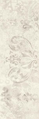 Настенная плитка Silence Silver Carpet Dekor Pol. Paradyz Ceramika 25x75 глянцевая керамическая 5902610516948