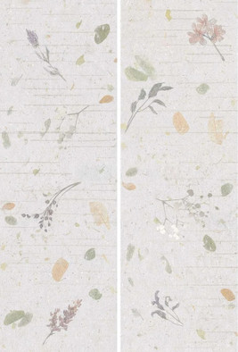 Панно Botanical Decor Lino (Set 2 pzs 30х90) Rect. 60х90 Ibero матовая керамическое R0002488