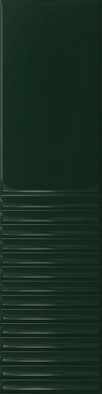 Настенная плитка Groove Green 2 Gloss Str 7.8х29.8 Tubadzin глянцевая керамическая 5900199287327