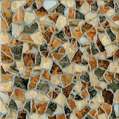 Керамогранит Кёльн Камни Коричневый 33х33 Pieza Rosa матовый, рельефный (рустикальный) напольная плитка 729862