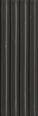 Настенная плитка Gare Anthracite Brillo 10х30.5 Cifre глянцевая, рельефная (структурированная) керамическая CFR000076